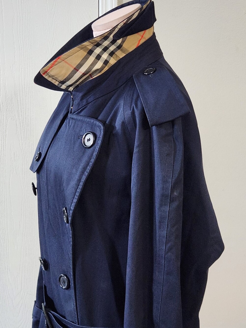 Burberry Classic Double Breasted Trench Coat Iconic Navy - Picture 7 of 16